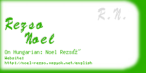 rezso noel business card